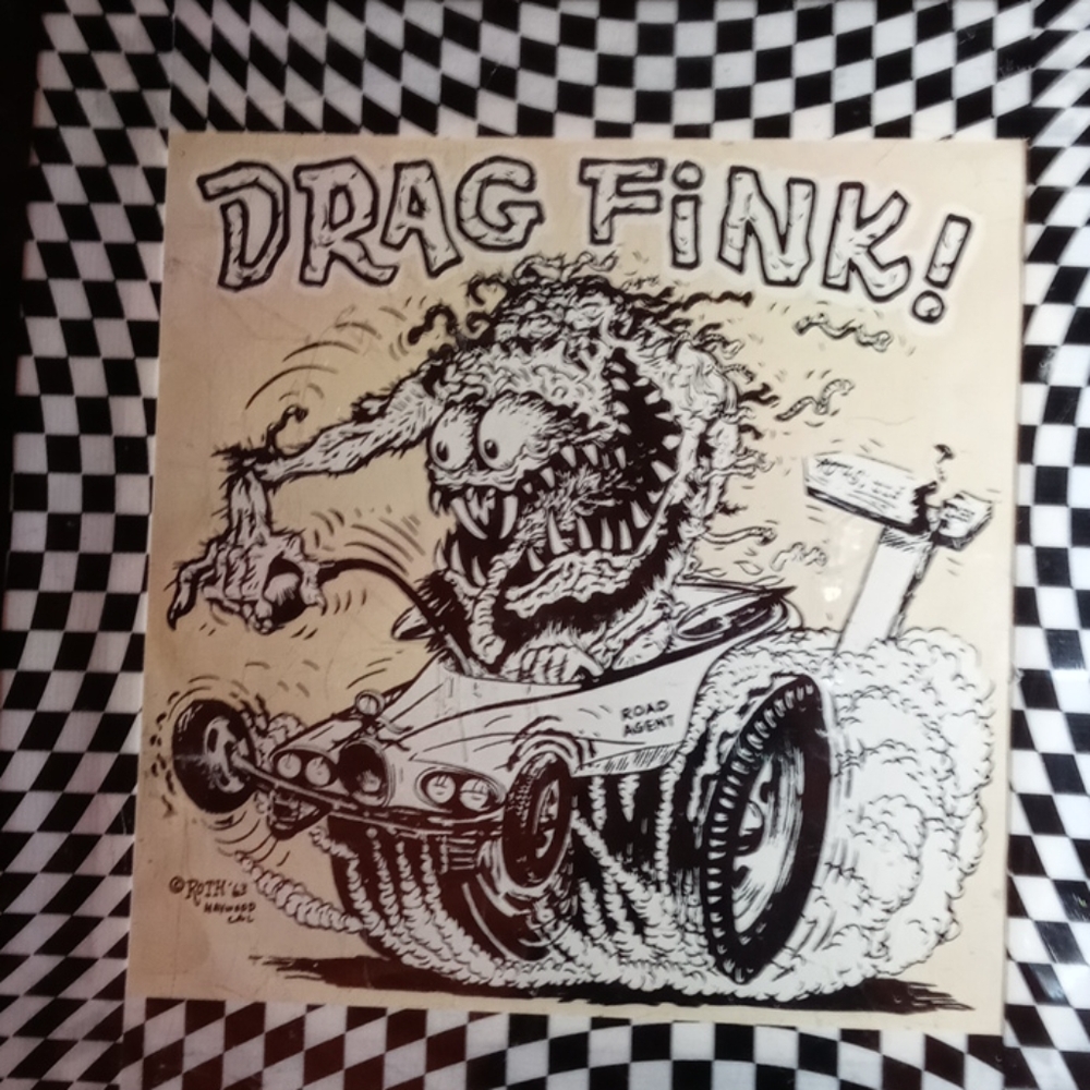 Ed Roth Drag Fink Original 1963 Roth Studios Decal - Picture 2 of 4